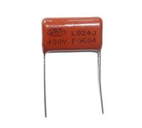 50pcs CBB capacitor 824 400V 824J 0.82uF 820nF P20 CBB21 Metallized Polypropylene Film Capacitor ICXLPMC