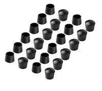 50pcs Chair Leg Cap Tips,Vankcp 7/8 inch Rubber Black Round Anti Slip Caps Chair Legs for Table Folding Chairs (50Pcs)