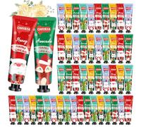 50Pcs Christmas Hand Cream Gift Set, Natural Moisturising Soothing Hand Cream Gift Set for Extremely Dry Hands, Non-Greasy, Fast-Absorbing Hand Cream Christmas Gifts for Women Birthdays Mothers day