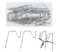 50pcs Christmas Hooks, Metal Outdoor Christmas Light Hangers for Gutters, Weatherproof Holiday Light Clips