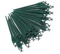 50pcs Christmas Light Stakes, 9inch Yard Stakes for C7 C9 Christmas Lights Outdoor, Universal Tall Ground Lights Stakes for Lawn Patio Path Walkway (Green)