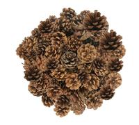 50PCS Christmas Natural Pine Cones, Pinecones Christmas Tree Hanging Ornament 2-4cm Mini Pine Cones Wreath Making Supplies for DIY Crafts Home Xmas Tree Winter Wreath Garland Wedding Decor