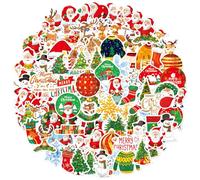 50PCS Christmas Stickers, Holographic Shiny Christmas Stickers for Crafts and Cards, Advent Stickers, Merry Christmas Stickers for Holiday Decorations