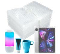 50Pcs Clear Bubble Out Bag Pouches, 8X10 Inch Bubble Pouch Wrap, Double Wall Bubble Cushioning Pouches, Packing Supplies for Storage, Shipping, Moving, Transporting and Packing