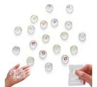 50Pcs Clear Emoticon Squeezes,Mini Cute Big Mouth Soft Squeezes,Funny Stress Relief Balls Squishies Gift for Office Desk Party Favors Goodie Bag Easter Egg Fillers