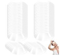 50PCS Clear Face Visors, Eye Shield After Cataract Surgery, Disposable Plastic Transparent Shower Face Eye Protector, Eyebrow Shield, Eyelash Shield for Microblading, Makeup, Eyelash Extensions