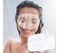 50Pcs Clear Face Visors - Eye Shield After Cataract Surgery, Plastic Transparent Shower Face Eye Protector Shields Visors