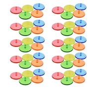 50Pcs Clear Flat Golfs Balls Markers Golfs Balls Mark Position Markers Diameter 24mm For Golfer Training Enduring Flat Round Balls Markers