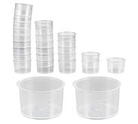 50Pcs Clear Graduated Beaker 10ml Capacity Lab Measuring Cup for Classroom Science Experiment and Home Cooking Clinical Teaching Tools