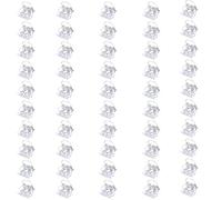 50pcs Clear Mini Hair Clips - Strong Grip Tiny Claw Clips for Fine and Thin Hair, Non-Slip Plastic Hair Accessories for Women and Little Girls, Perfect for Styling