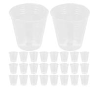 50Pcs Clear Plants Pots Breathable Orchid Pots Convenient Nursing Pots Multi-Function Plants Planting Pots Indoor Green Plants Balcony Garden Decoration(8.00X8.00X8.00CM)