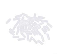 50pcs Clear Plastic Bead Chain Covers Compatible with Common Pendant Chain Sizes for Jewelry Makers Focused on Functional Assembly