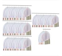 50pcs Clothes Protectors For Hanging Clothes，Suit Covers For Closet，Dust Covers For Hanging Clothes，Garment Covers For Hanging Clothes，Hanger Covers To Keep Dust Off Clothes，24''W X 12"H X 2''D
