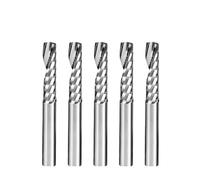 50pcs CNC Router Bits End Mill 3.175mm 4mm 5mm 6mm Single Flute Spiral Carbide Milling Cutter O-type Flute Engraving Carving Milling Cutters for Acrylic PVC Wood(3.175x1.5x4mm)