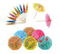 50PCS Cocktail Umbrellas for Drinks, Colourful Paper Cocktail Accessoriess, Assorted Tropical Paper Drink Umbrellas for Cocktails, Party Decorations, Tiki Bar, Birthday Supplies