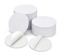 50PCS Coin Cards NFC Tags, Blank NTAG215 NFC Cards Rewitable NFC Chip 25mm/1inch Round 215 Cards with Adhesive Back Compatible with TagMo and Amiibo and NFC Enabled Mobile Phones and Devices