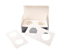 50pcs Coin Collection Cardboards 12-Specifications Coins Holders Flips Coin Storage Cardboards Coins Storage Holder Boxes Coin Protection for Collectors Currency Display Protection Covers(29mm)