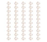 50Pcs Colored Mushroom Paper Clips File 30x30mm Bookmarks for Office School Notebook Photo Management Iron Wire Clips