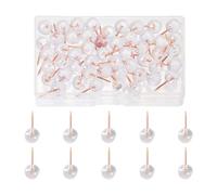 50Pcs Colored Push Pins for School Bulletin Board Cork Notice Pin Drawing Map for Hanging Push