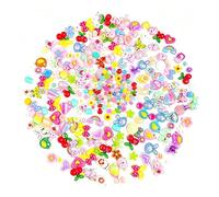 50pcs Colorful Resin Slime Charms Mixed Cute Flatback Charms Decoration Toys Random Assortment Dollhouse Accessories for DIY Crafting Phone Case Decoration Scrapbooking Nail Art Jewelry Makin