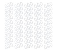 50PCS Comb Binding Spine Durable Multifunctional Book Binder for Reports A4 A5 A6 A7 3 Rings PP (Transparent)