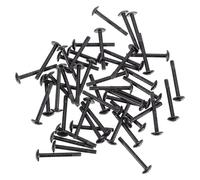 50pcs Computer Case Fan Screws 30mm Metal round Head Tapping