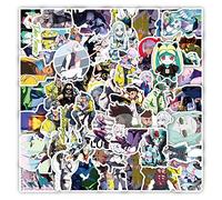 50Pcs Cool Cyberpunk Stickers for Laptop Water Bottle Guitar Notebook Computer Pencil Box Fridge Bedroom Wall Decor, Durable Cartoon Edgerunners Decals for Kids Teens Boys Girls Fans