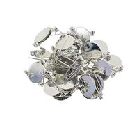 50Pcs Copper Brooch Clasps Pin Disk Base Bezel Blank Cabochon Trays Pad Backs Fit 20mm Cabochons for Corsage Name Tags Jewelry Making Crafts- 50Pcs, Silver,20mm&25mm