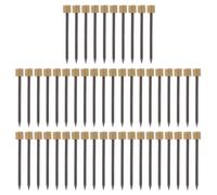 50pcs Copper Cap Iron Nails for Picture Hanging 1.4x25mm DIY Projects | Golden Decorative Heads, Sturdy Non Bending Design, Suitable for Notice Boards, Cork Boards, Offices and Crafters
