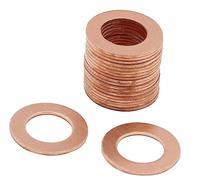 50pcs Copper Crush Metric Washers Flat Sealing Washer 12 x 20 x 1mm,Sealing Gasket