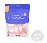 50Pcs Cotton Compressed Facial Mask Sheets Disposable DIY Mask Paper with Candy Wrapped Packaging Coin Cosmetic Facial Paper DIY Facial Paper Compress Masque for Skin Care