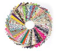 50PCS Cotton Sewing Fabric, Bundles for Sewing, Cotton Pattern Floral Fabrics Square, Quilting Fabric for DIY Sewing Quilting Crafting, Home Party Craft