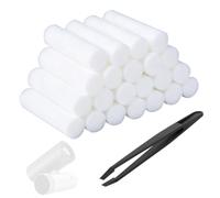50pcs Cotton Wicks with Tweezers, Dry-Touch Mist Pod Replacement | Compatible with Wick Filter Refills for Shark ChillPill FA02X Series 3-in-1 Personal Cooling Fan Accessories