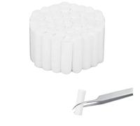 50PCS Cotton Wool Roll,Cotton Balls Roll,Cotton Wool Roll Large,Dental Cotton Rolls for Teeth Natural Cotton,Versatile Nose Plugs for Teeth and More During Scaling,Fillings,Mouth Swabs Extractions