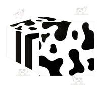 50pcs Cow Print Napkins- 2 Layers Farm Animal Cow Napkins Baby Shower Cow Themed Disposable Animal Black & White Napkin for Western Theme Kid's Birthday Party Party Supplies 6.5x6.5inch