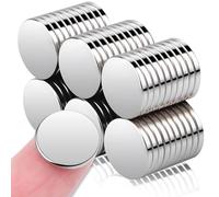 50Pcs Crafts Magnets, 12x2mm Small Fridge Magnets Neodymium for Muti-Use, Round Rare Earth Magnet s for Whiteboard, Strong Cylinder Magnet for Notice Board, DIY, Office