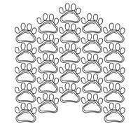 50pcs Creative Cat Paw Paper Clips Black Metal Decorative Clips | Gift Ready Stationery, Portable Storage, Journals Decoration, Office Use for Bills, Letters and Tickets