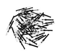 50pcs Cross Fountain Pen Converter, Plastic 3.4mm Ink Dosing Tool | Portable Piston System, Black Finish, for Writers and Teachers, Most Classic Pens and Bottles