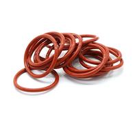 50Pcs CS 2mm Red Silicone Ring Gasket OD 5~90mm O Ring Rubber Seal Pressure Cooker O-ring Food High Temperature Gasket (Color : 50Pcs, Size : OD 40mm ID 36mm)