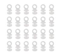 50Pcs Curtain Track Rail Gliders Runner Wheel Rollers Hooks Fit for 9mm Wide Curtain Track Rail 9mm Bottom Diameter White Plastic
