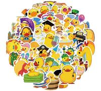 50pcs Cute Duck Stickers - Waterproof Vinyl Animal Graffiti Stickers for Laptops, Water Bottles, Skateboards, Phone Cases, DIY Crafts & Gifts