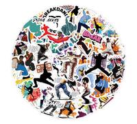 50Pcs Dancing Stickers for Kids Teens Adults Boys Girls Gift,Aesthetic Stickers Pack for Laptop,Skateboard,Luggage,Car,Bike, Cup,Computer,Water Bottle Decor,Dancer Vinyl Waterproof Stickers