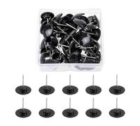 50Pcs Decorative Push Pins for, Gear black