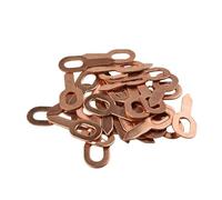 50Pcs Dent Puller Rings for Spot Welding Welder Car Body Panel Pulling Washer Tools 55mm Copper-Plated Repair Accessories