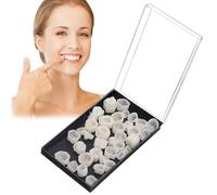 50Pcs Dental Temporary Tooth Cap,Temporary Crowns for Teeth,Tooth Repair Kit,Dentures False Teeth,Tooth Caps for Broken Teeth,Natural Effect,Large Capacity,Good Materials,Easy and Fast to Use