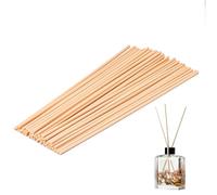 50pcs Diffuser Sticks, 30CM Wood Rattan Essential Oil Aroma Diffusers ECO- Extra Long 4 mm Thick Replacement Refill Stick- Fragrance Refill Wood Fibre Reed Thick Diffuser Sticks for Diffuser Oils