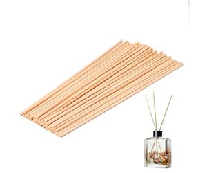 50pcs Diffuser Sticks, 30CM Wood Rattan Essential Oil Aroma Diffusers ECO- Extra Long 4 mm Thick Replacement Refill Stick- Fragrance Refill Wood Fibre Reed Thick Diffuser Sticks for Diffuser Oils