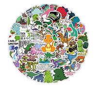 50PCS Dinosaur Cartoon Stickers for Laptop Water Bottle Luggage Snowboard Bicycle Skateboard Decal for Kids Teens Adult Stickers