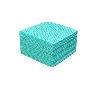 50pcs Disposable Cloths,Reusable Dish Cloths,All Purpose Cleaning Cloths,Disposable Kitchen Towels,Absorbent, Quick-Drying, Washable and LightweightPack of 50 Pcs,35 x 40cm(Blue Green Red) (Green)