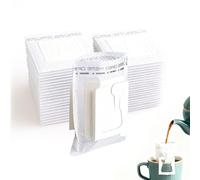 50Pcs Disposable Drip Coffee Filters Bags with Hanging Ear, Portable Coffee Filter Paper Bag, Hanging Ear Drip Coffee Bags for Most Cups, Office, Home, Travel, Camping